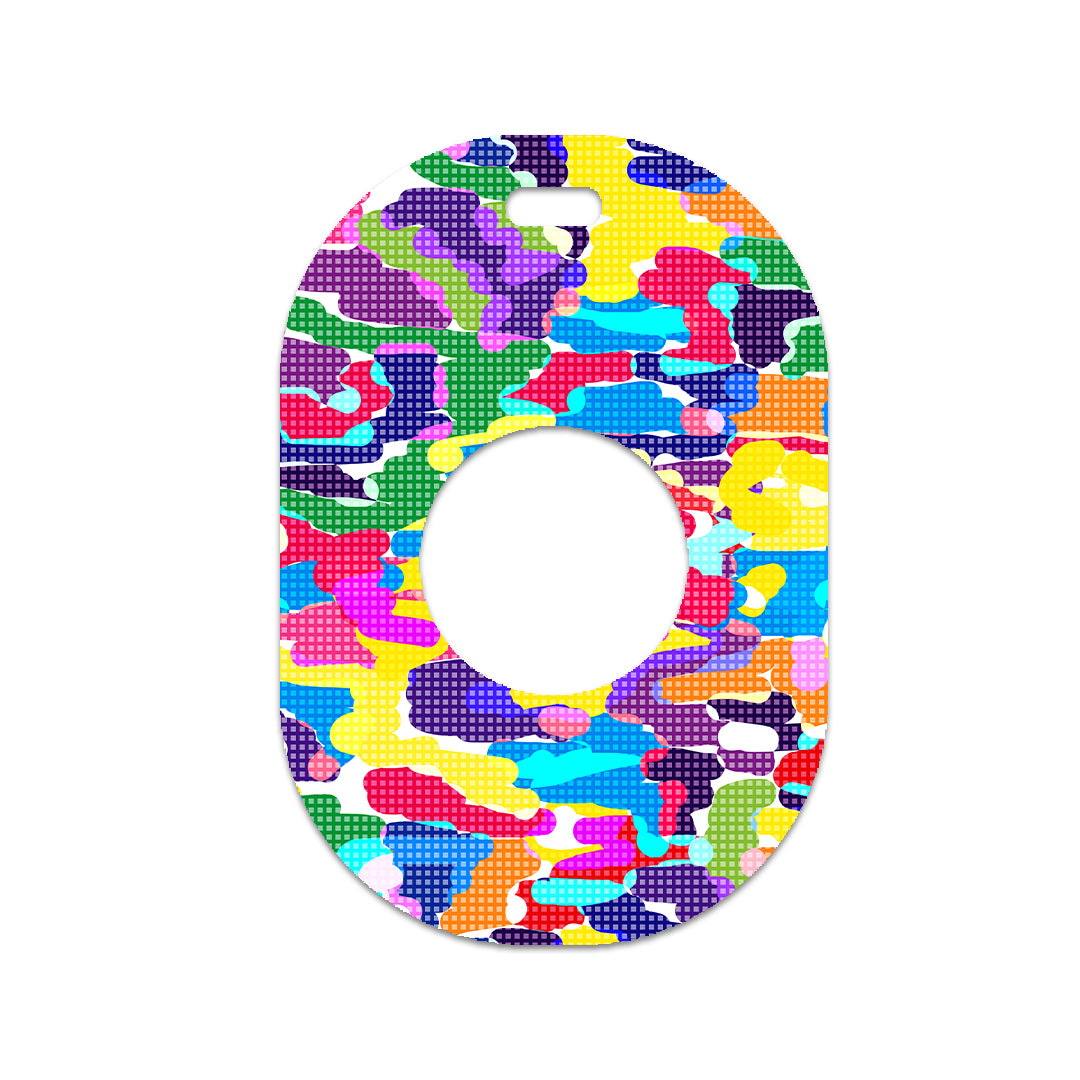 Pixel Splash Camo Eversense 365 Smart Transmitter Sticker - Pump Peelz
