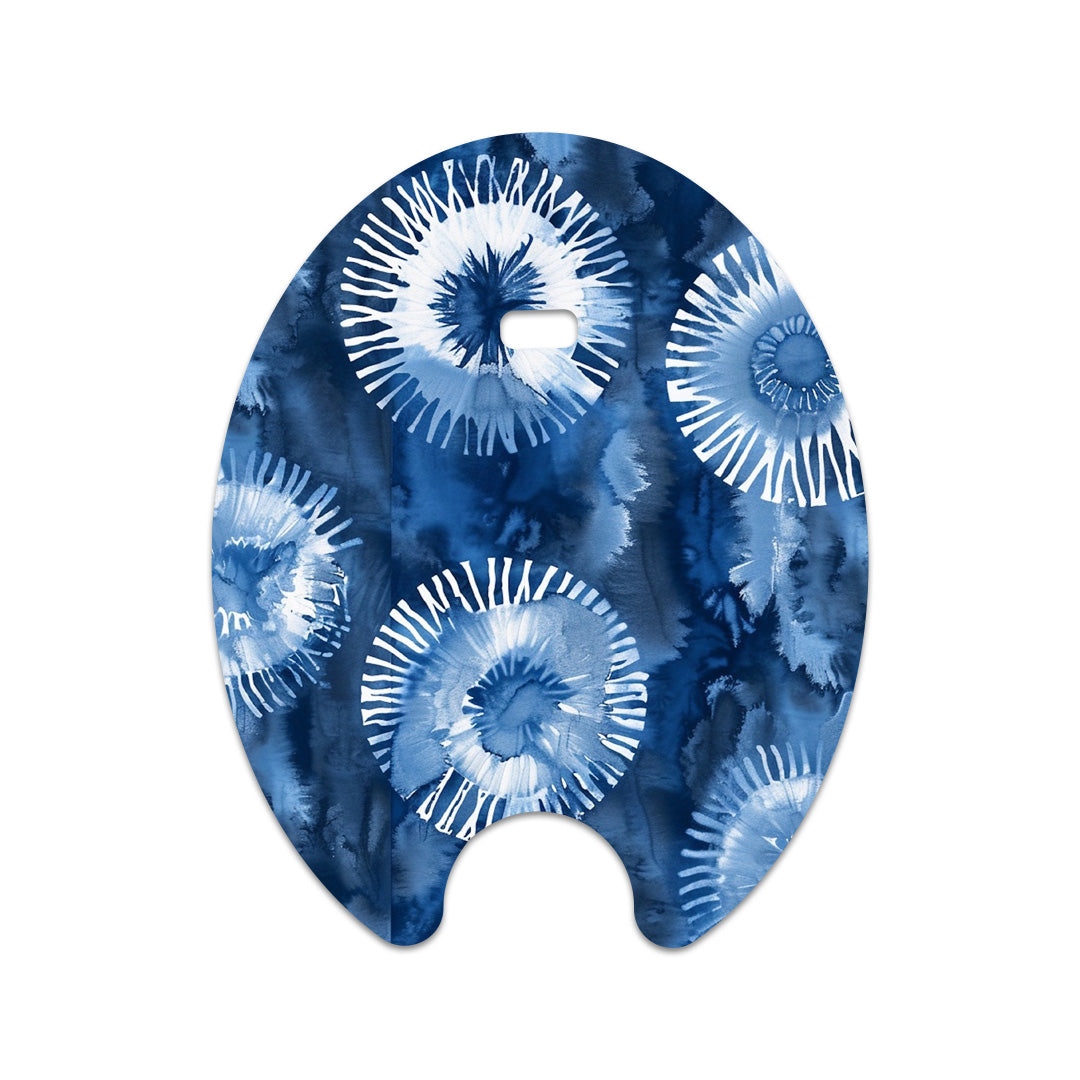 Monochrome Blue Tie Dye Eversense Smart Transmitter