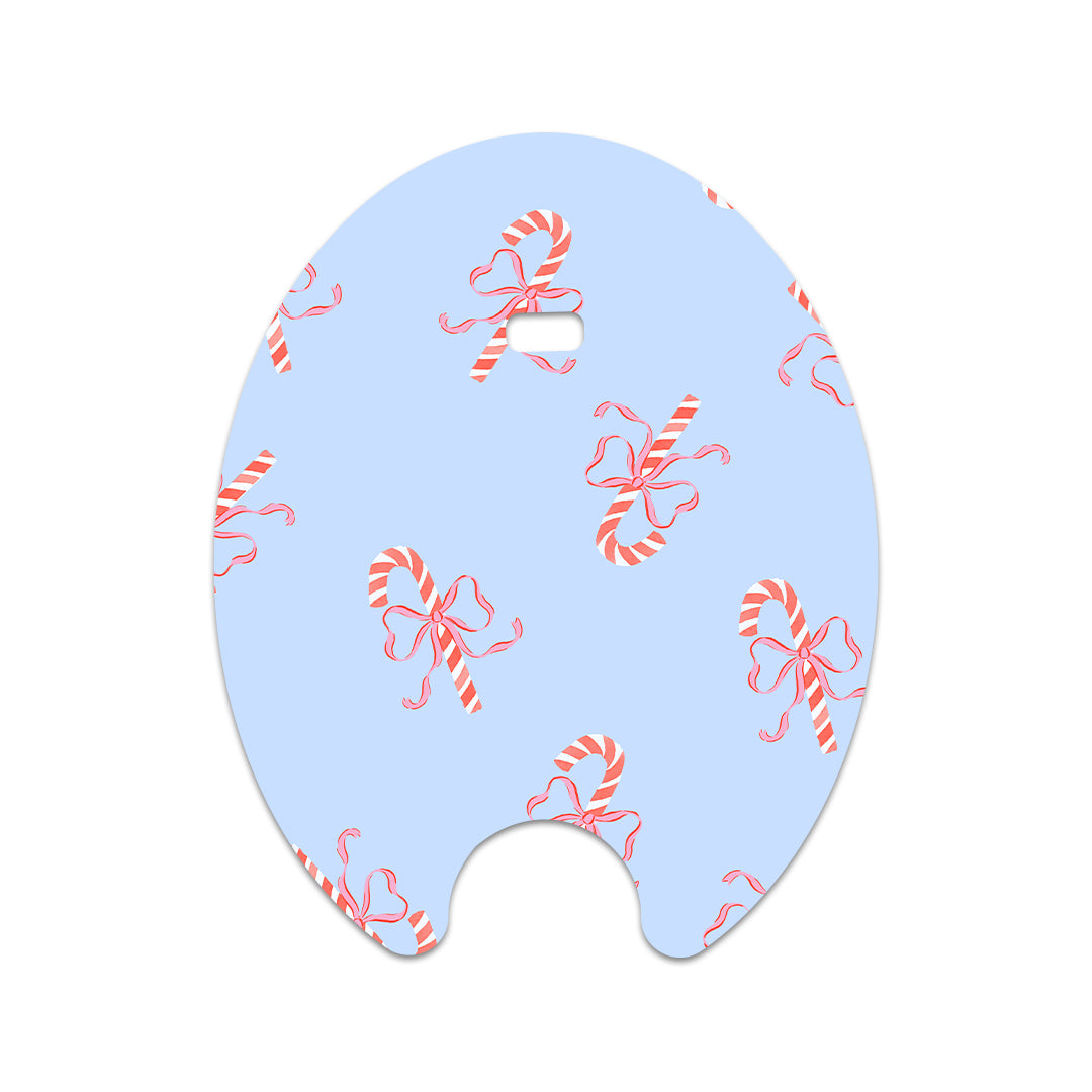 Candy Cane Lane Eversense Smart Transmitter Sticker - Pump Peelz