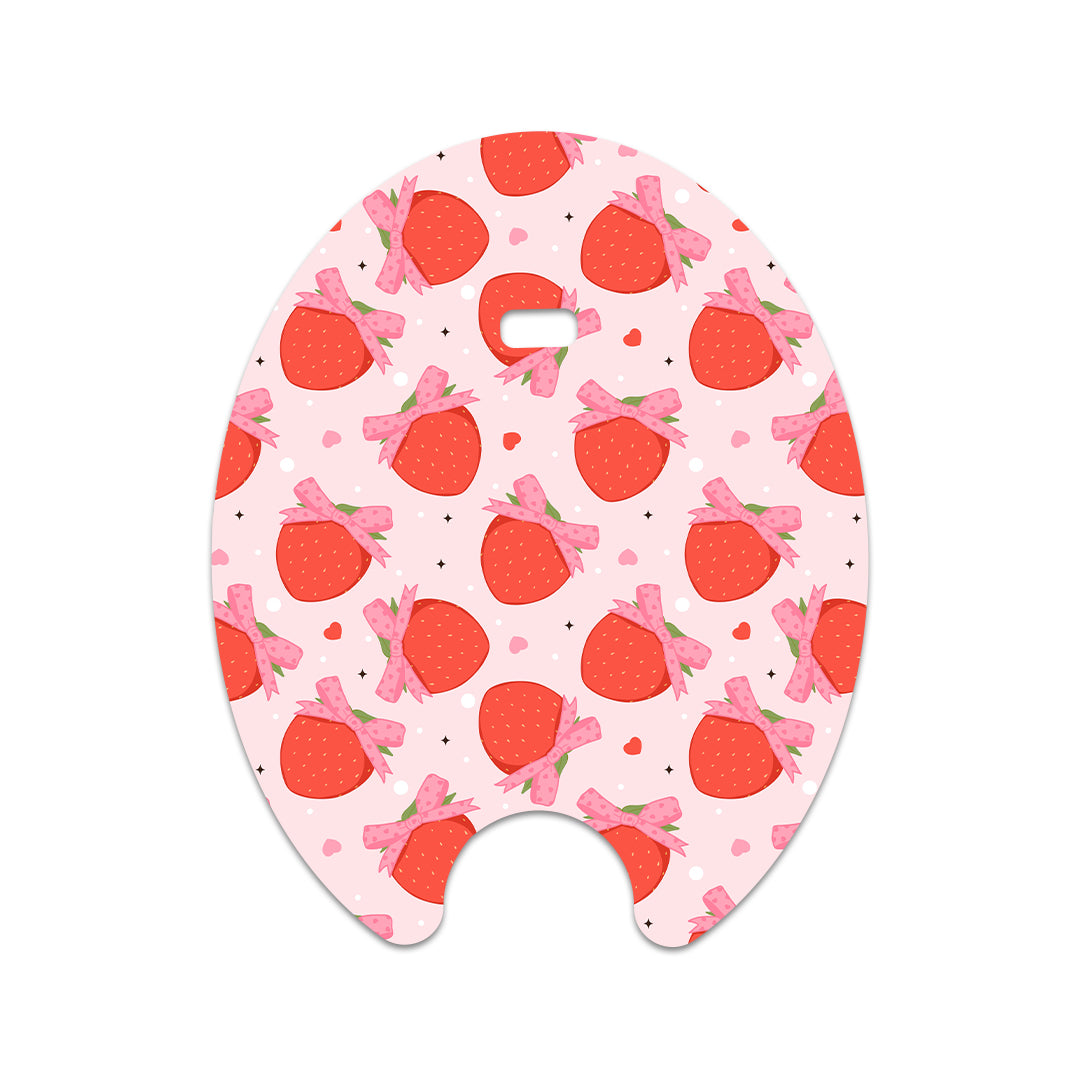 Strawberry Kisses Eversense Smart Transmitter Sticker - Pump Peelz