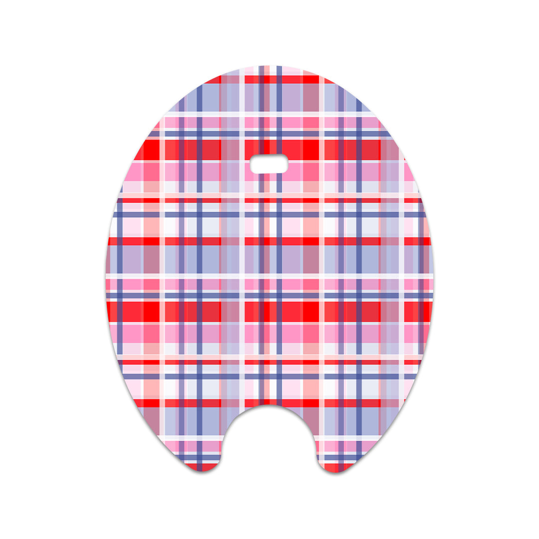 Party Plaid Eversense Smart Transmitter Sticker - Pump Peelz