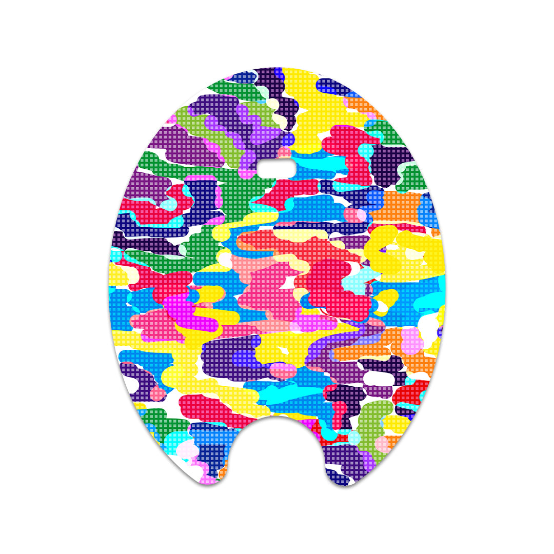 Pixel Splash Camo Eversense Smart Transmitter Sticker - Pump Peelz