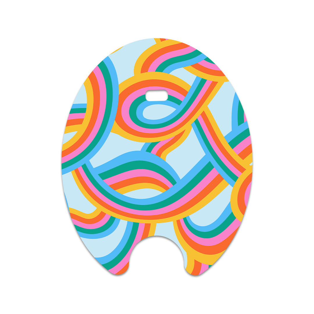 Retro Pop Eversense Smart Transmitter Sticker - Pump Peelz