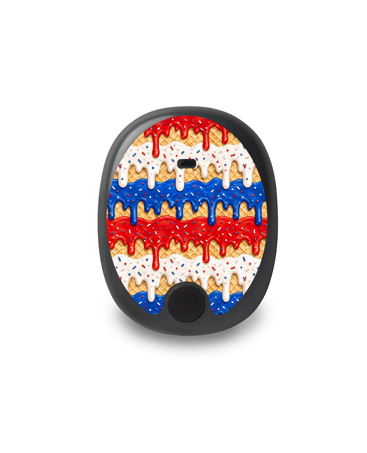 Patriotic Melt Eversense Smart Transmitter Sticker - Pump Peelz