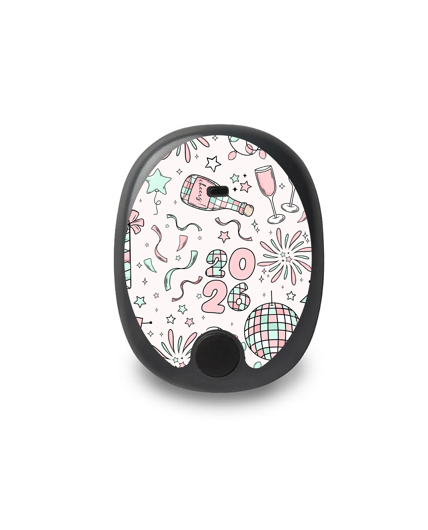 Cheers to '26 Eversense Smart Transmitter Sticker - Pump Peelz