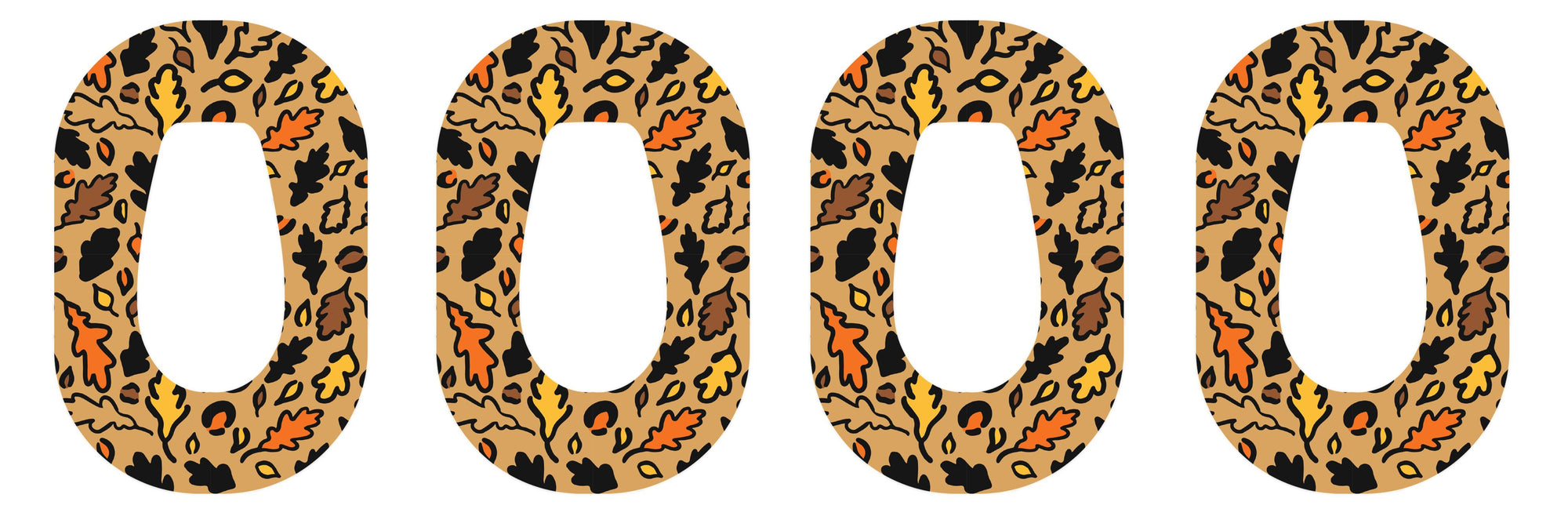 Falling Leaves Patch Tape Designed for the DEXCOM G6-Pump Peelz