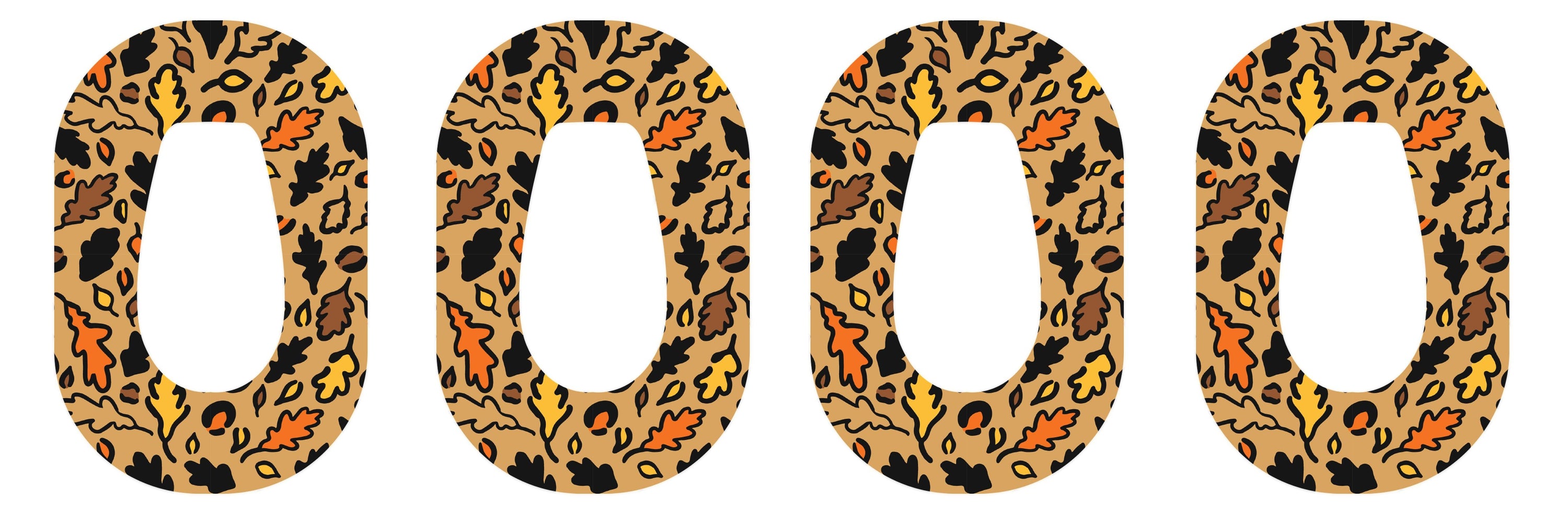 Falling Leaves Patch Tape Designed for the DEXCOM G6-Pump Peelz