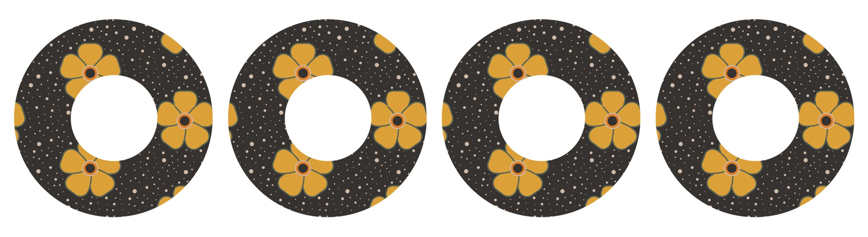 Flower Power Patch Tape Designed for the FreeStyle Libre 2-Pump Peelz