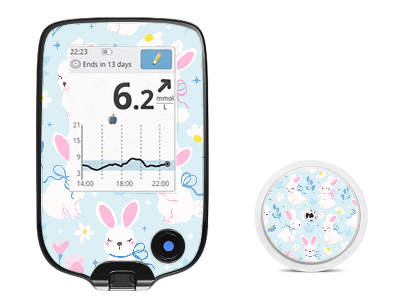 Sweet Bunnies Freestyle Libre 2 Sticker - Pump Peelz