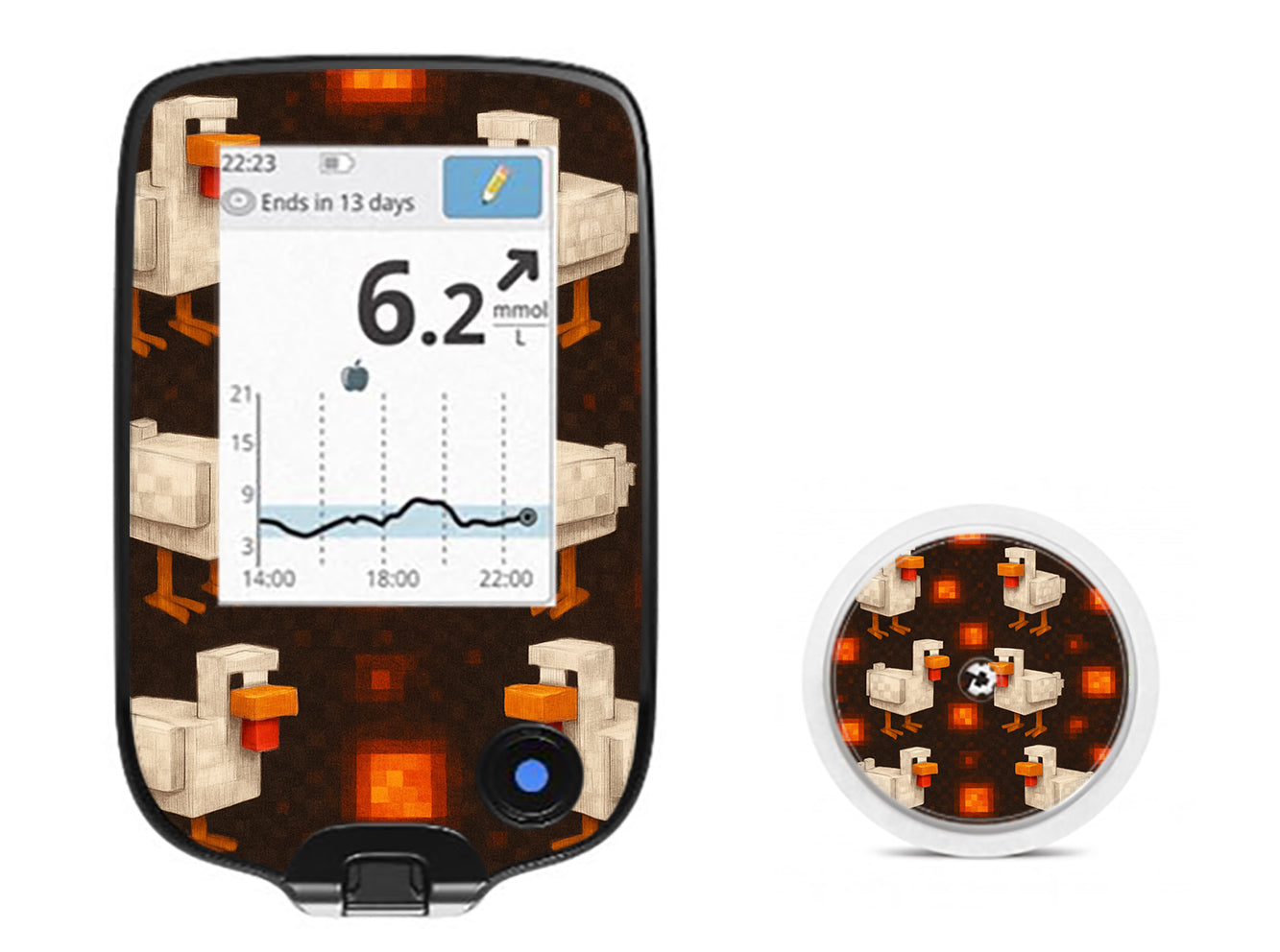 Inferno Chicken Freestyle Libre 2 Sticker - Pump Peelz