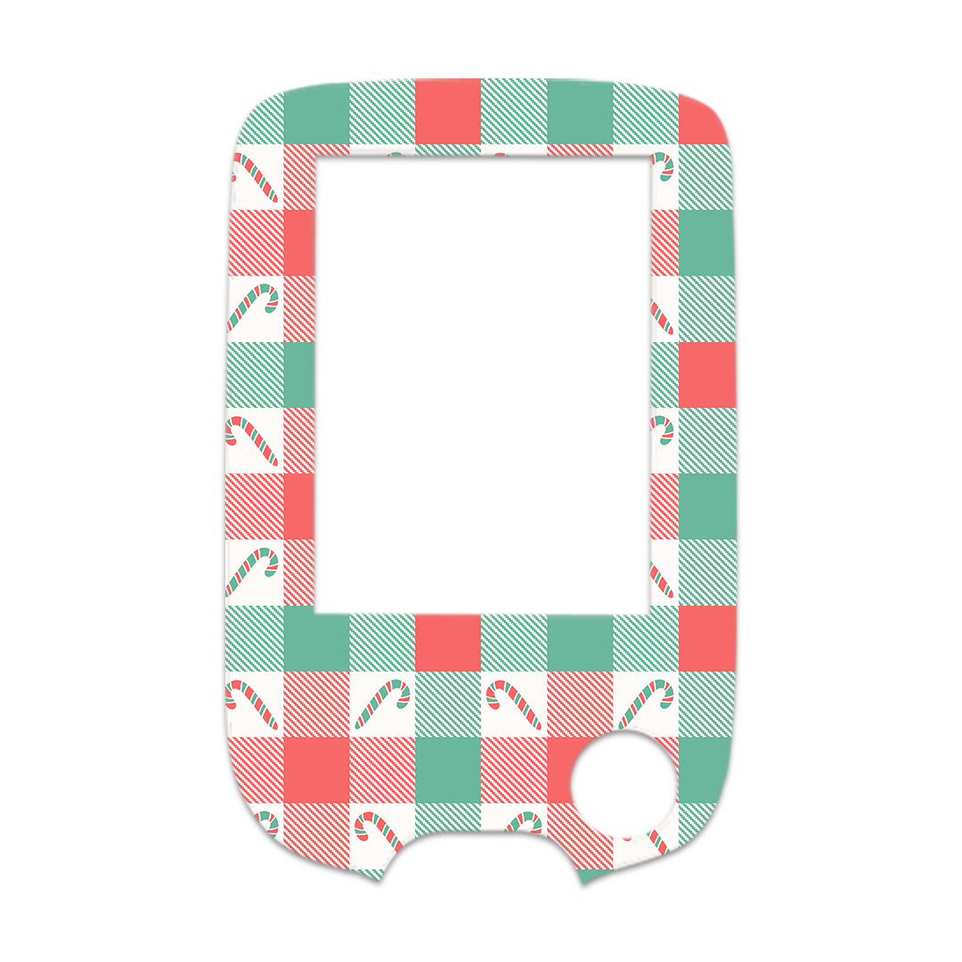 Peppermint Plaid Freestyle Libre 2 Sticker - Pump Peelz