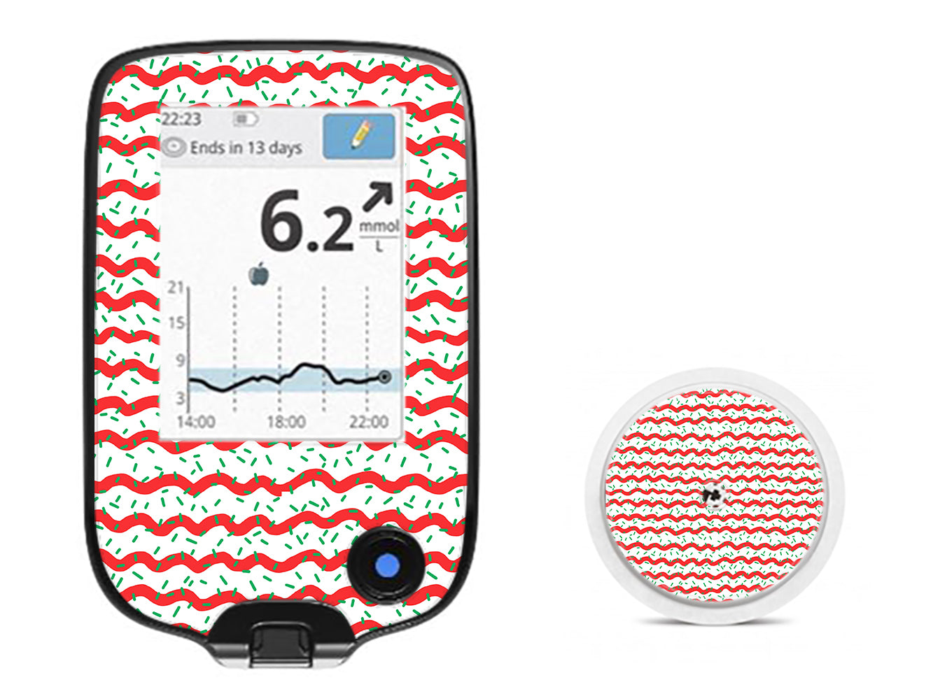 Christmas Icing Freestyle Libre 2 Sticker - Pump Peelz