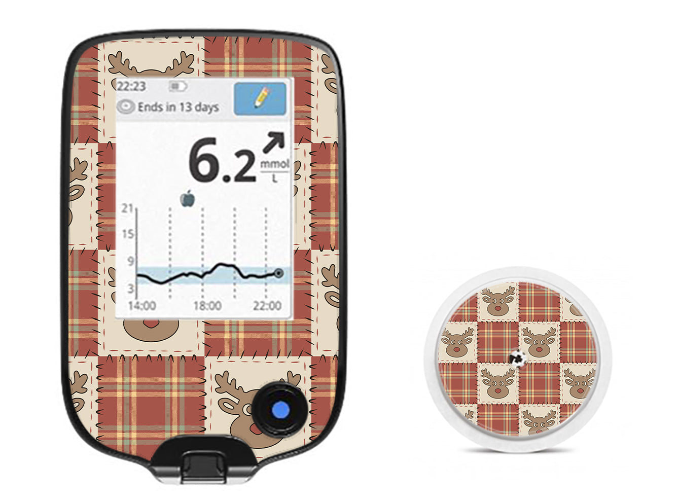 Rustic Reindeer Freestyle Libre 2 Sticker - Pump Peelz