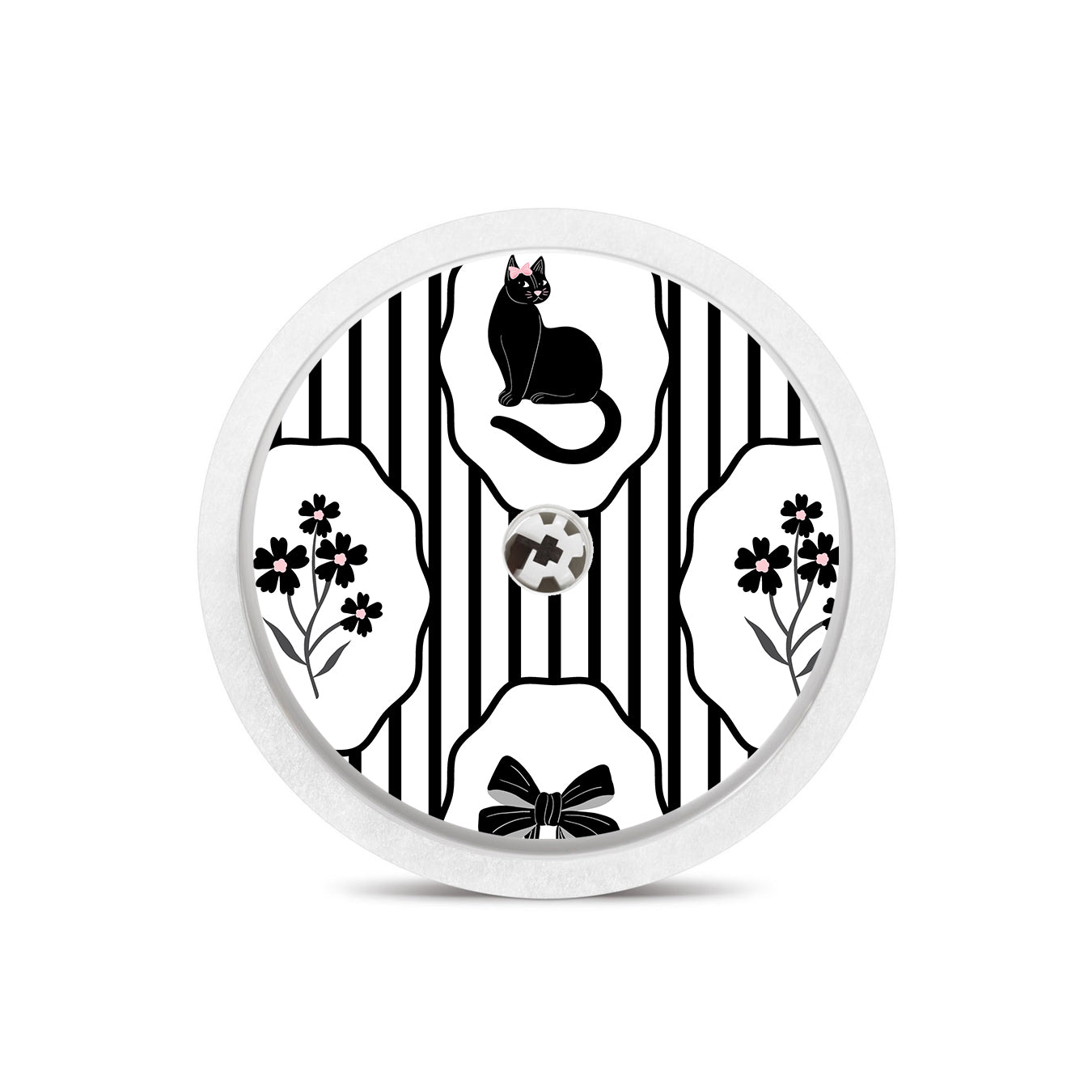 Midnight Cat Freestyle Libre 2 Sticker - Pump Peelz