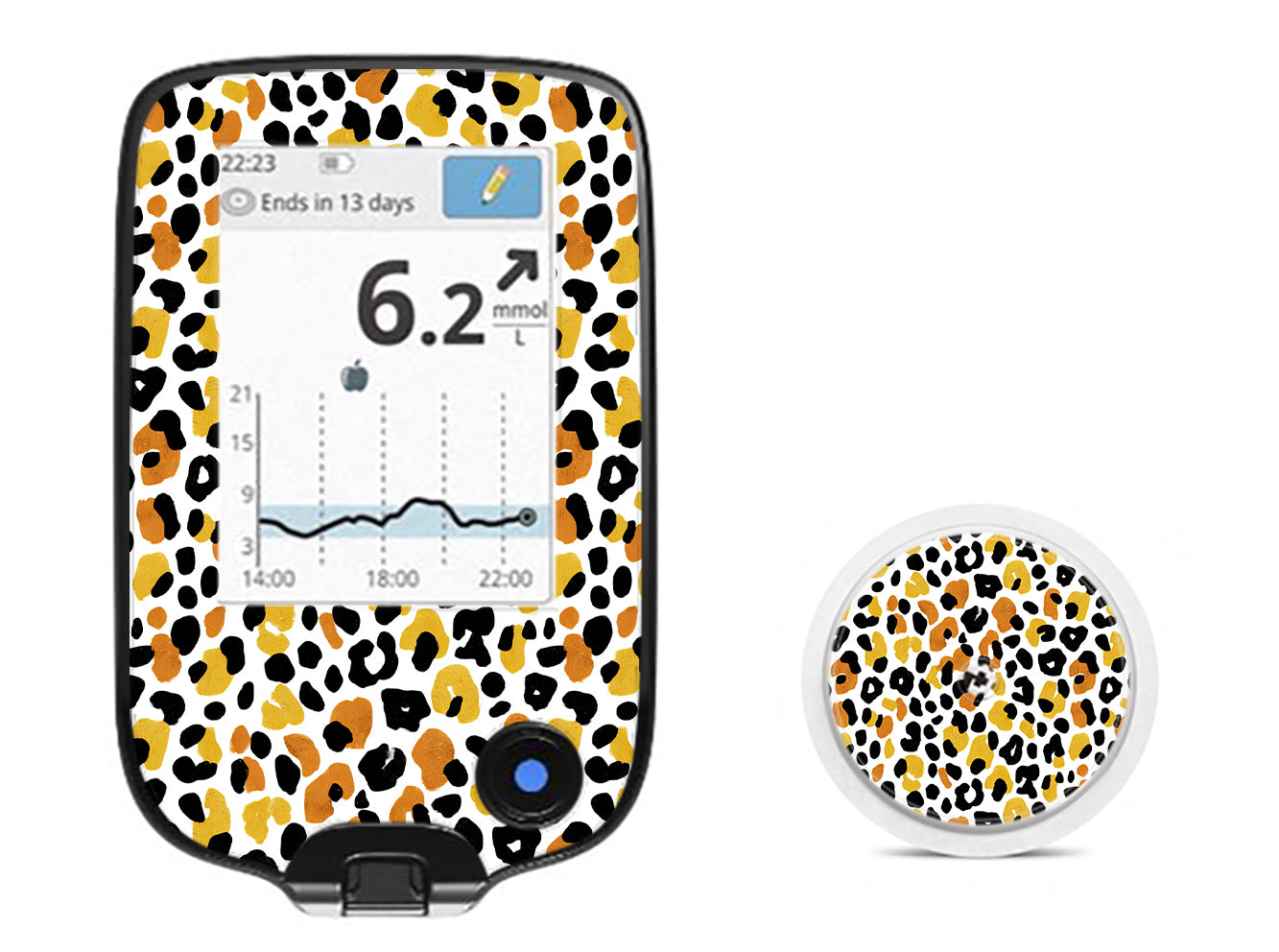 Golden Leopard Freestyle Libre 2 Sticker - Pump Peelz