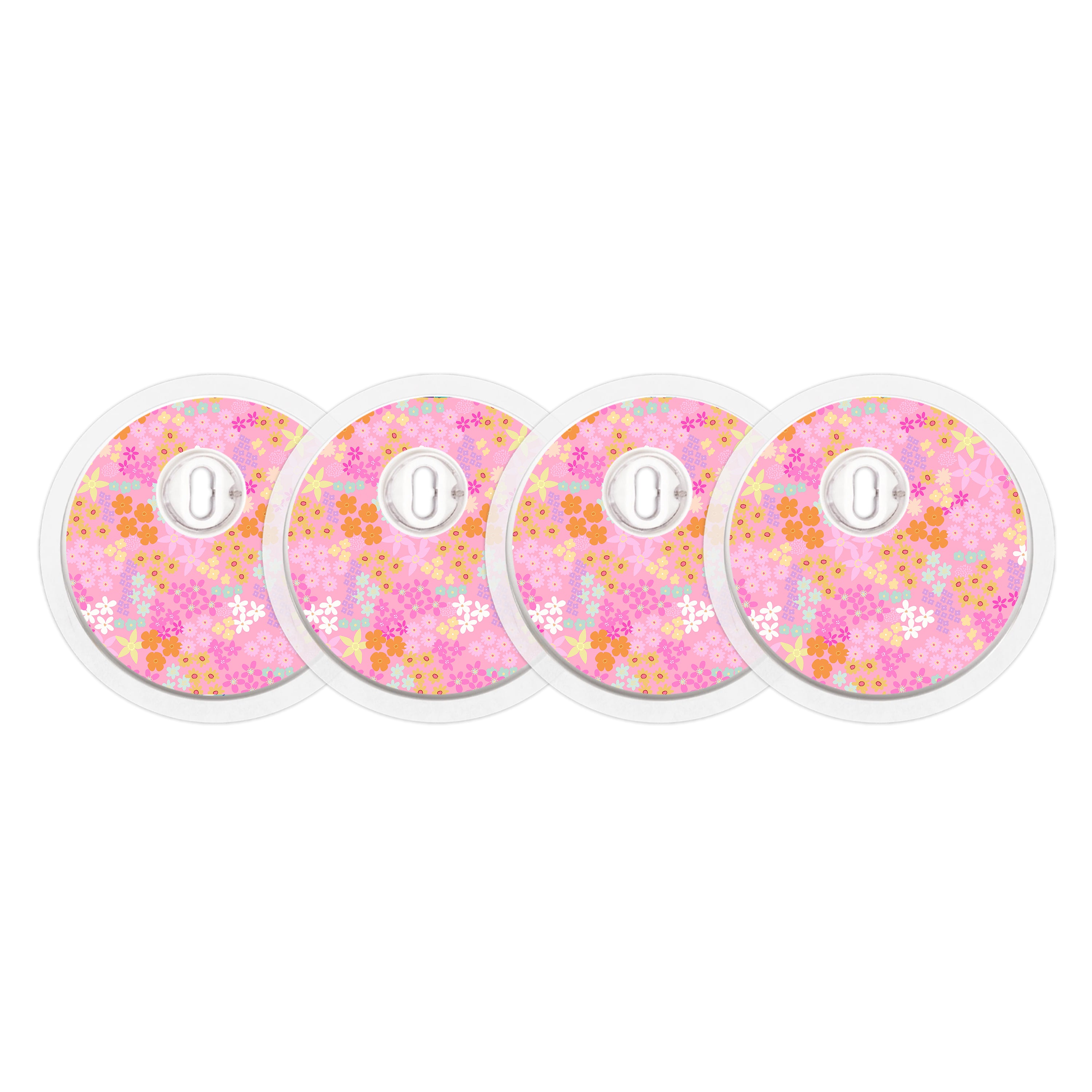 Pink Petals FreeStyle Libre 3 Plus & Lingo  Sensor Sticker - Pump Peelz