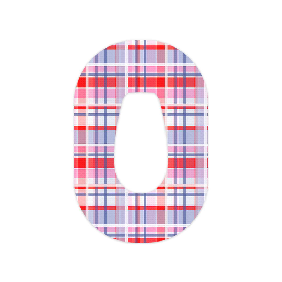 Party Plaid Dexcom G6 Patch Tape - Pump Peelz