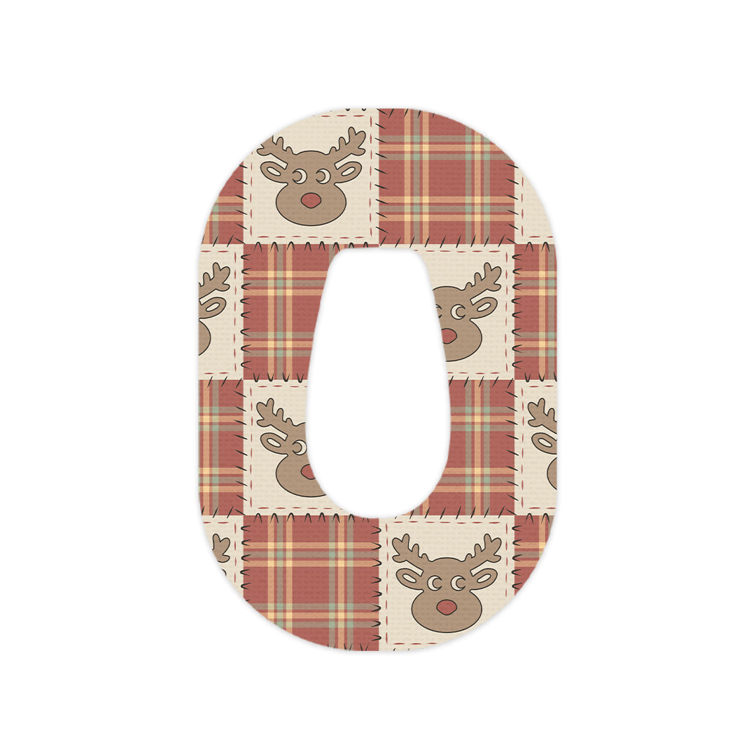 Rustic Reindeer Dexcom G6 Patch Tape - Pump Peelz