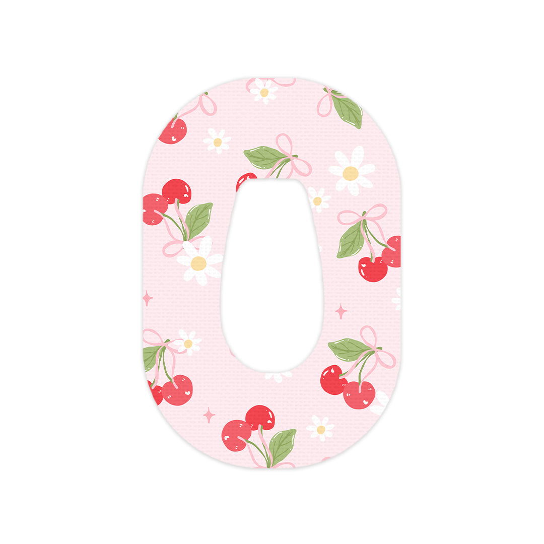 Cherry Coquette Dexcom G6 Patch Tape - Pump Peelz