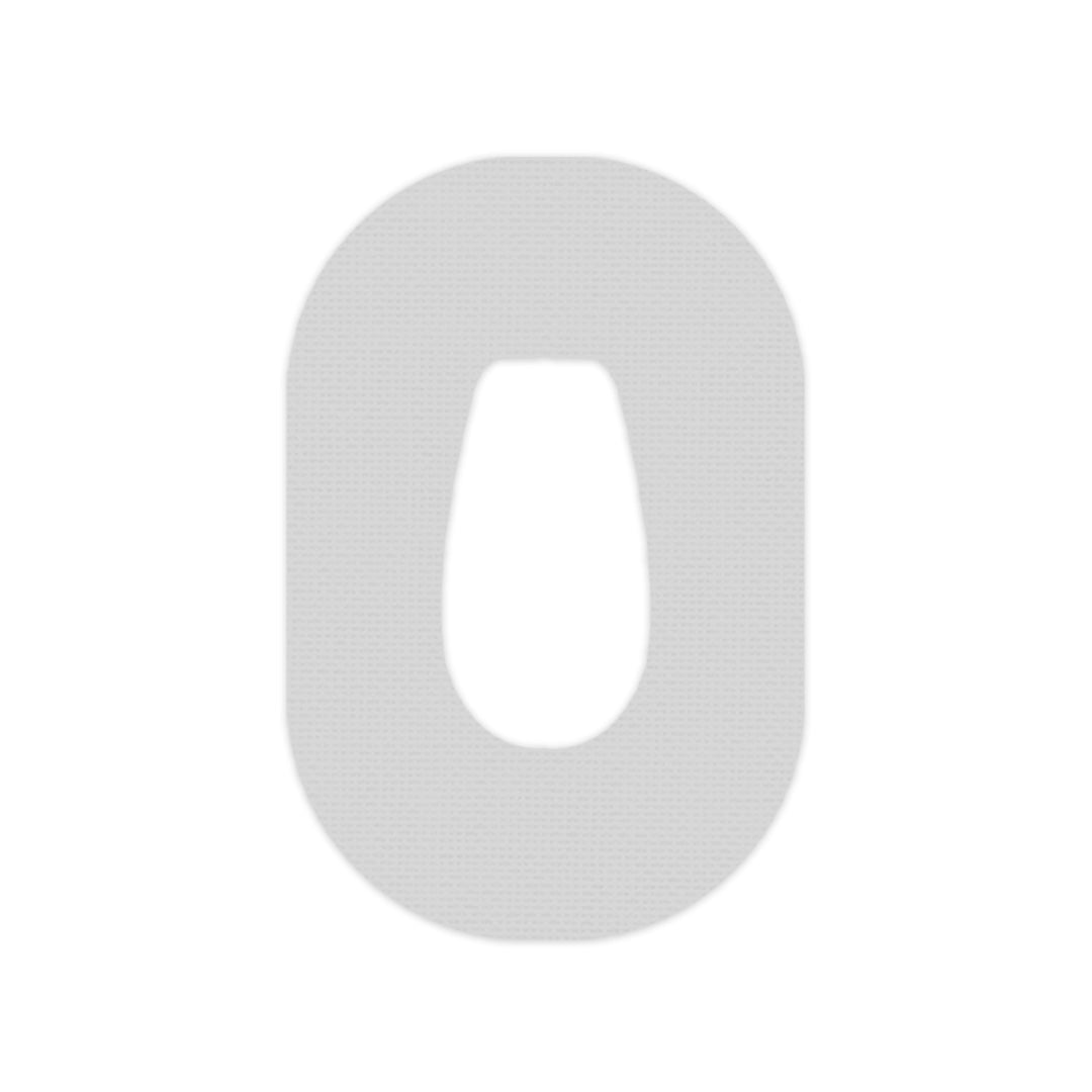 Solid Color Platinum Dexcom G6 Patch Tape - Pump Peelz