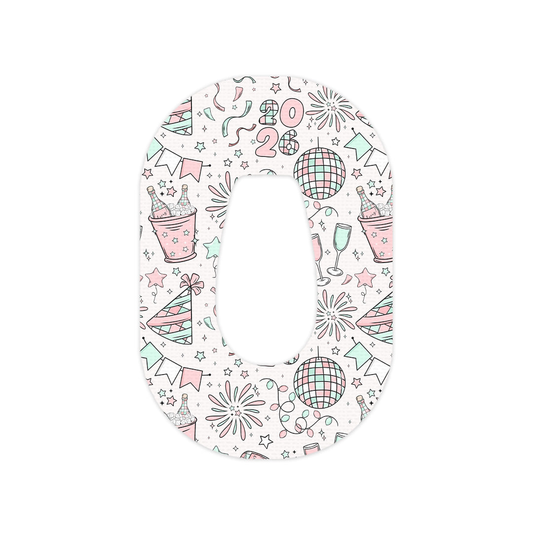 Cheers to '26 Dexcom G6 Patch Tape - Pump Peelz