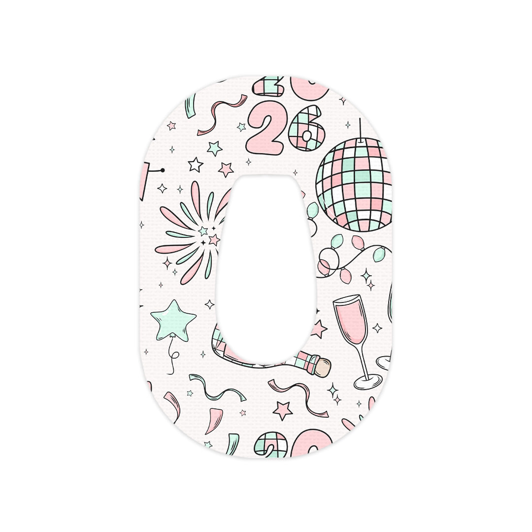 Cheers to '26 Dexcom G6 Patch Tape - Pump Peelz