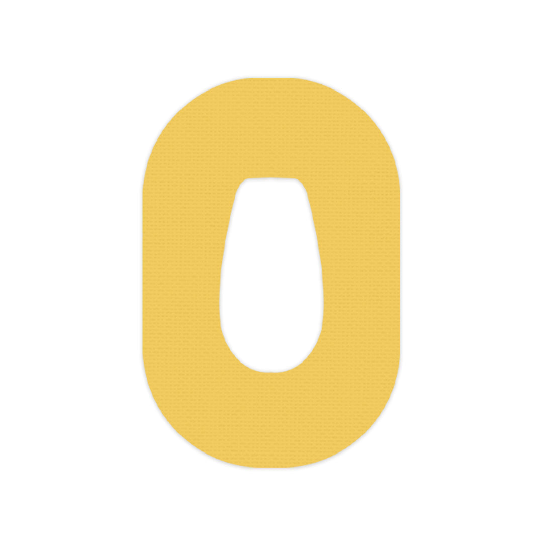 Solid Color Yellow Dexcom G6 Patch Tape - Pump Peelz