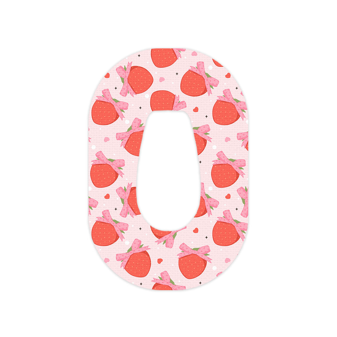 Strawberry Kisses Dexcom G6 Patch Tape - Pump Peelz