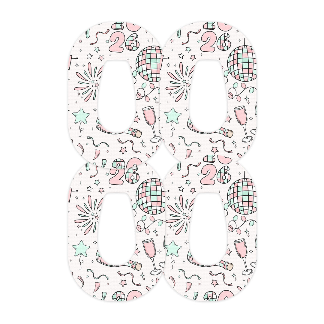 Cheers to '26 Dexcom G6 Patch Tape - Pump Peelz