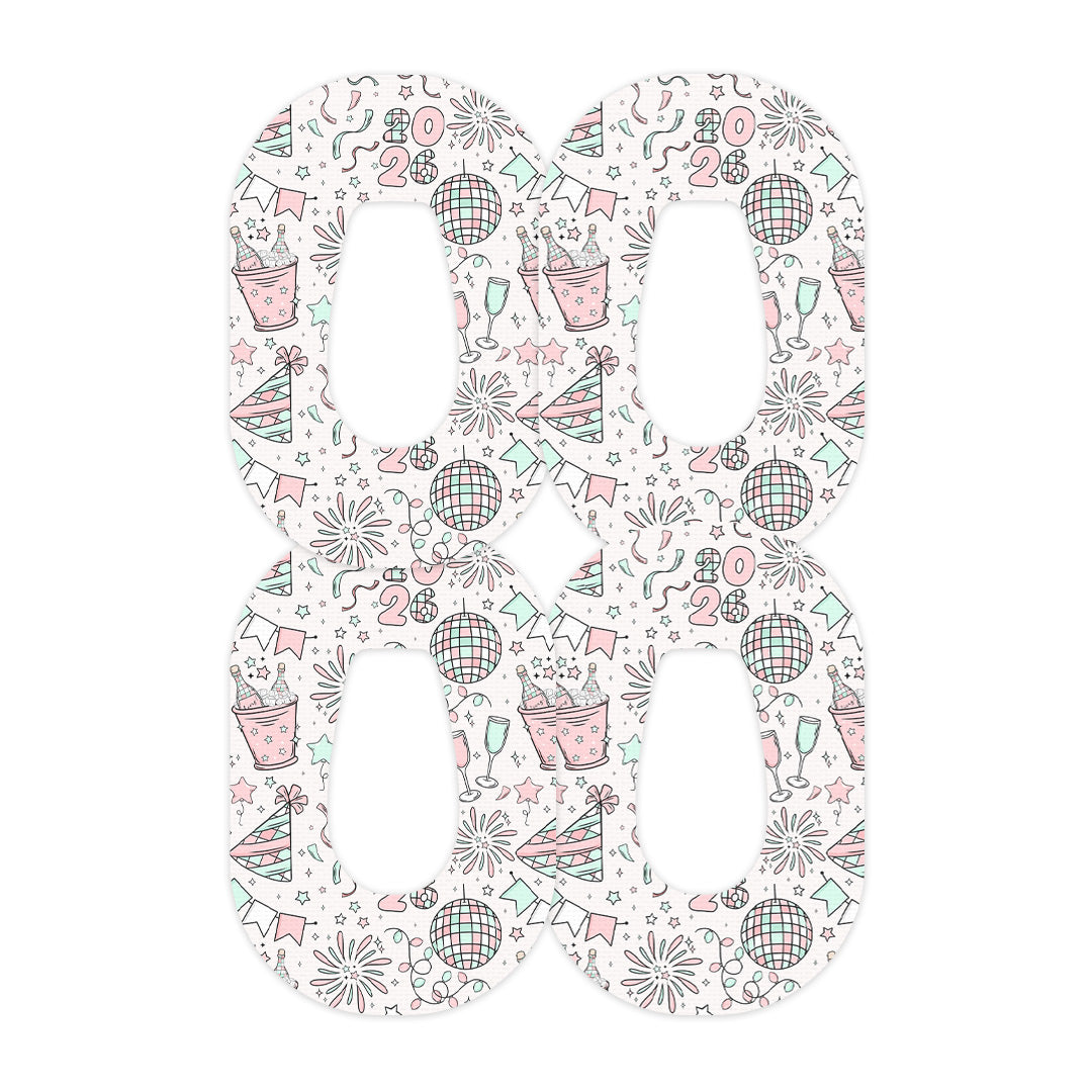 Cheers to '26 Dexcom G6 Patch Tape - Pump Peelz