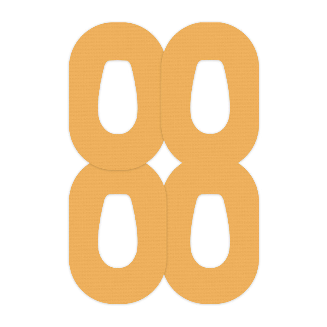 Solid Color Mustard Dexcom G6 Patch Tape - Pump Peelz