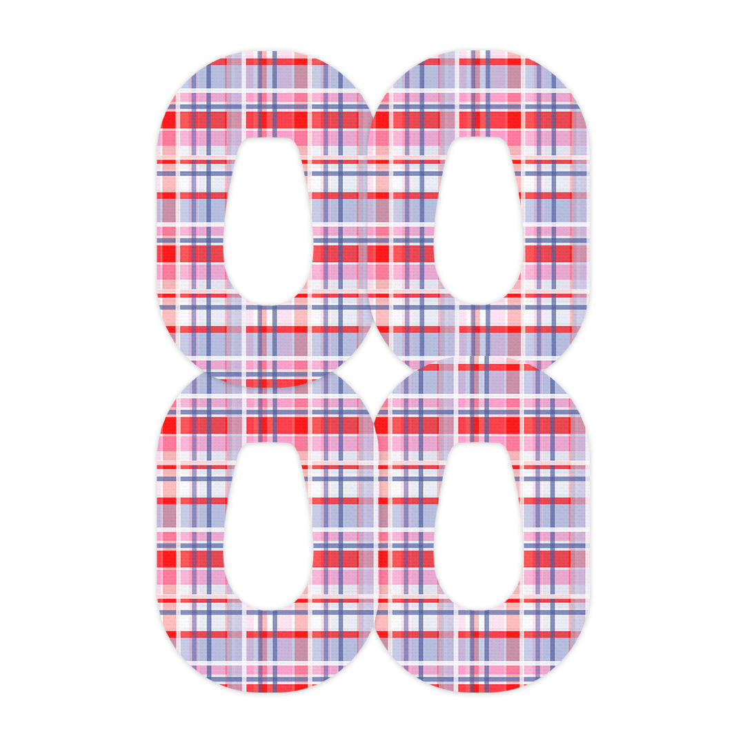 Party Plaid Dexcom G6 Patch Tape - Pump Peelz