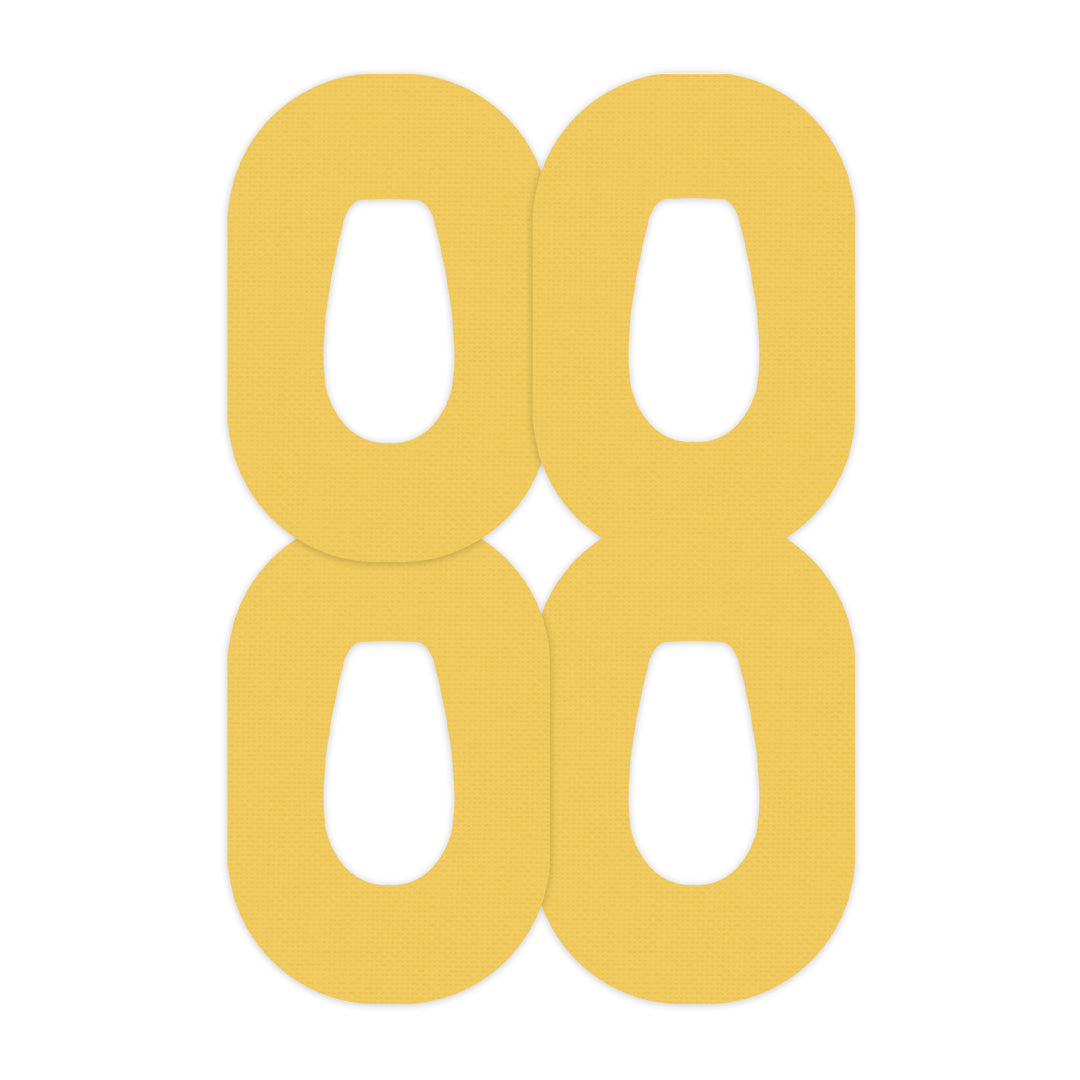 Solid Color Yellow Dexcom G6 Patch Tape - Pump Peelz