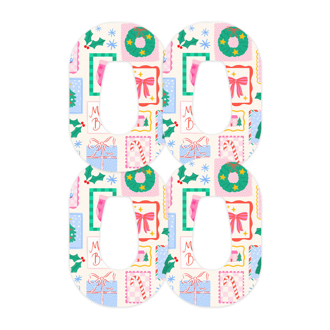 Holiday Greetings Dexcom G6 Patch Tape - Pump Peelz