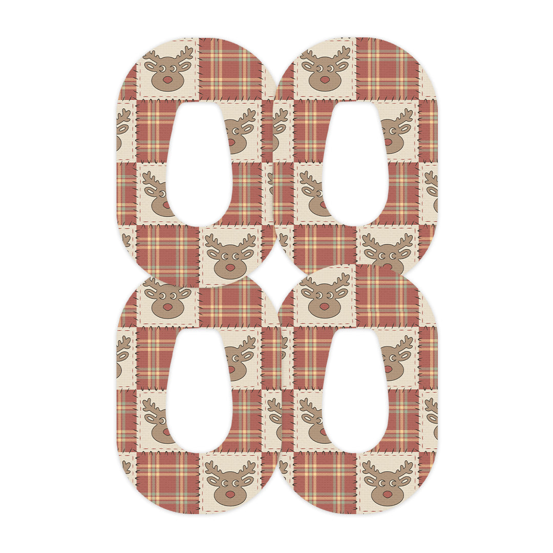 Rustic Reindeer Dexcom G6 Patch Tape - Pump Peelz