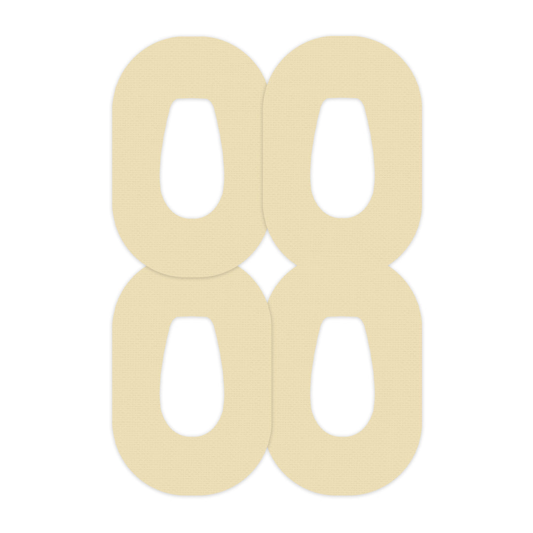 Solid Color Buttermilk Dexcom G6 Patch Tape - Pump Peelz