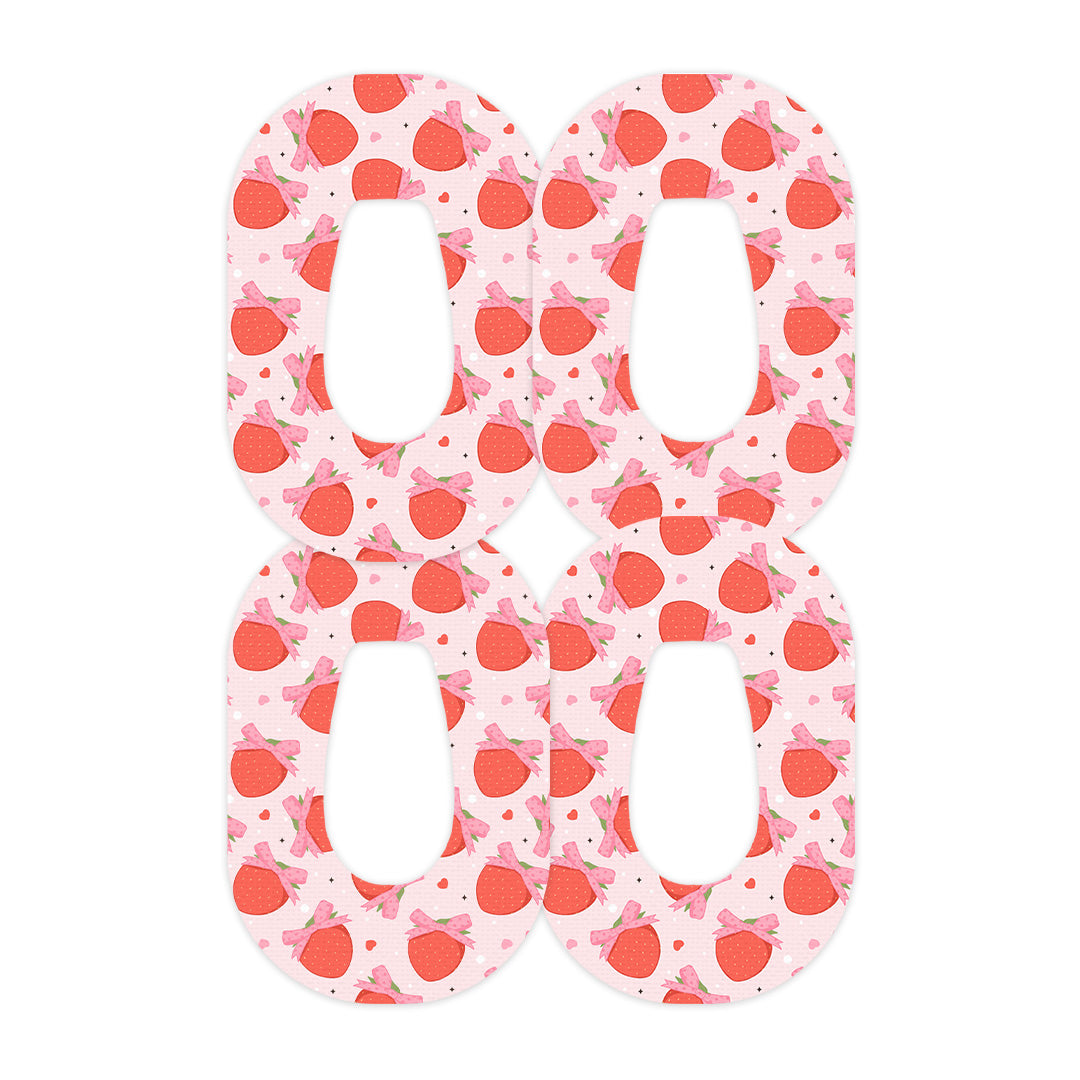 Strawberry Kisses Dexcom G6 Patch Tape - Pump Peelz