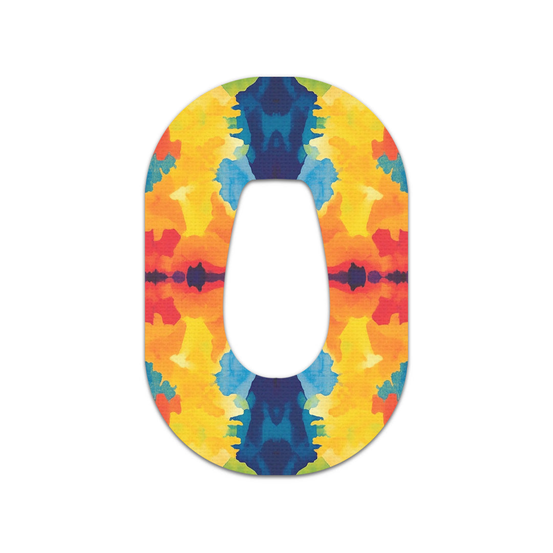 Bright Tie Dye Dexcom G6 Patch Tape - Pump Peelz