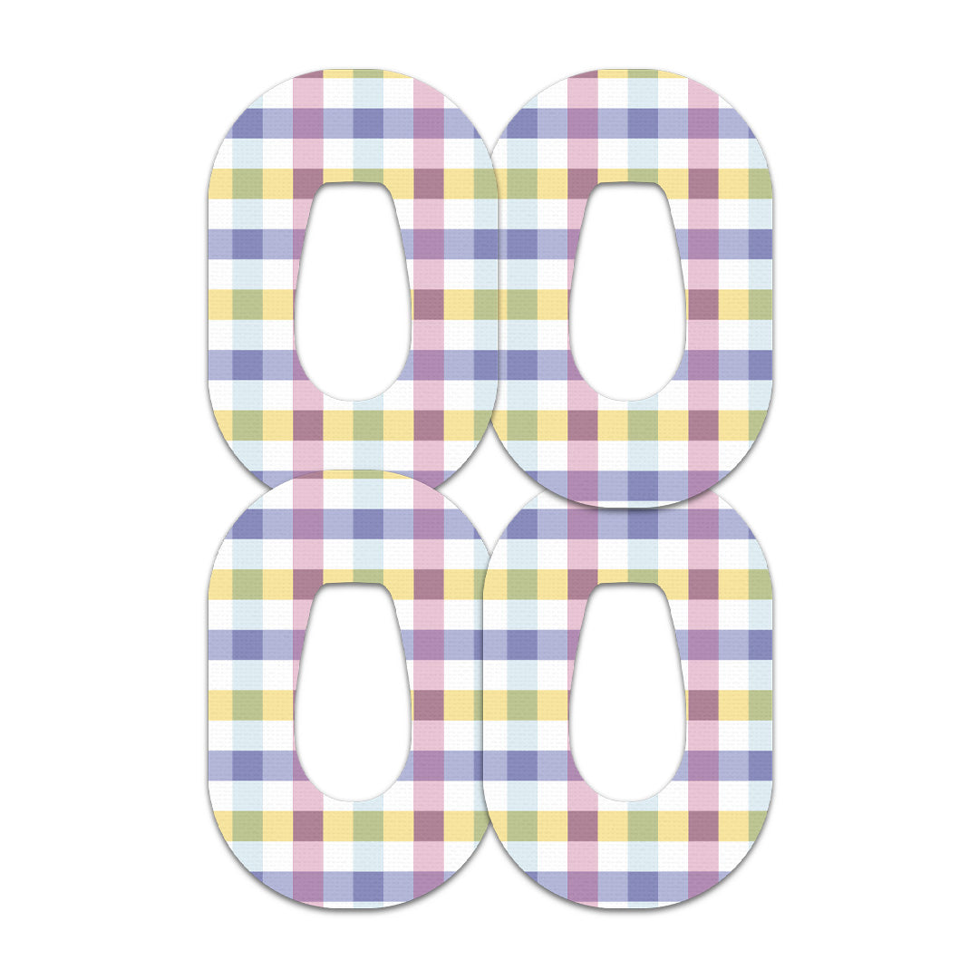 Spring Plaid Dexcom G6 Patch Tape - Pump Peelz