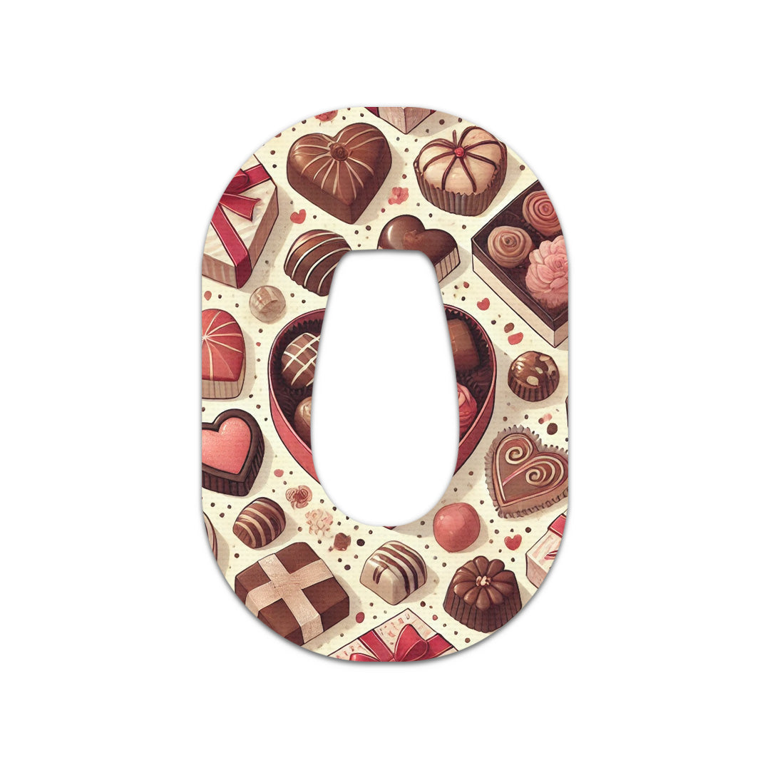 Chocolate Love Dexcom G6 Patch Tape - Pump Peelz