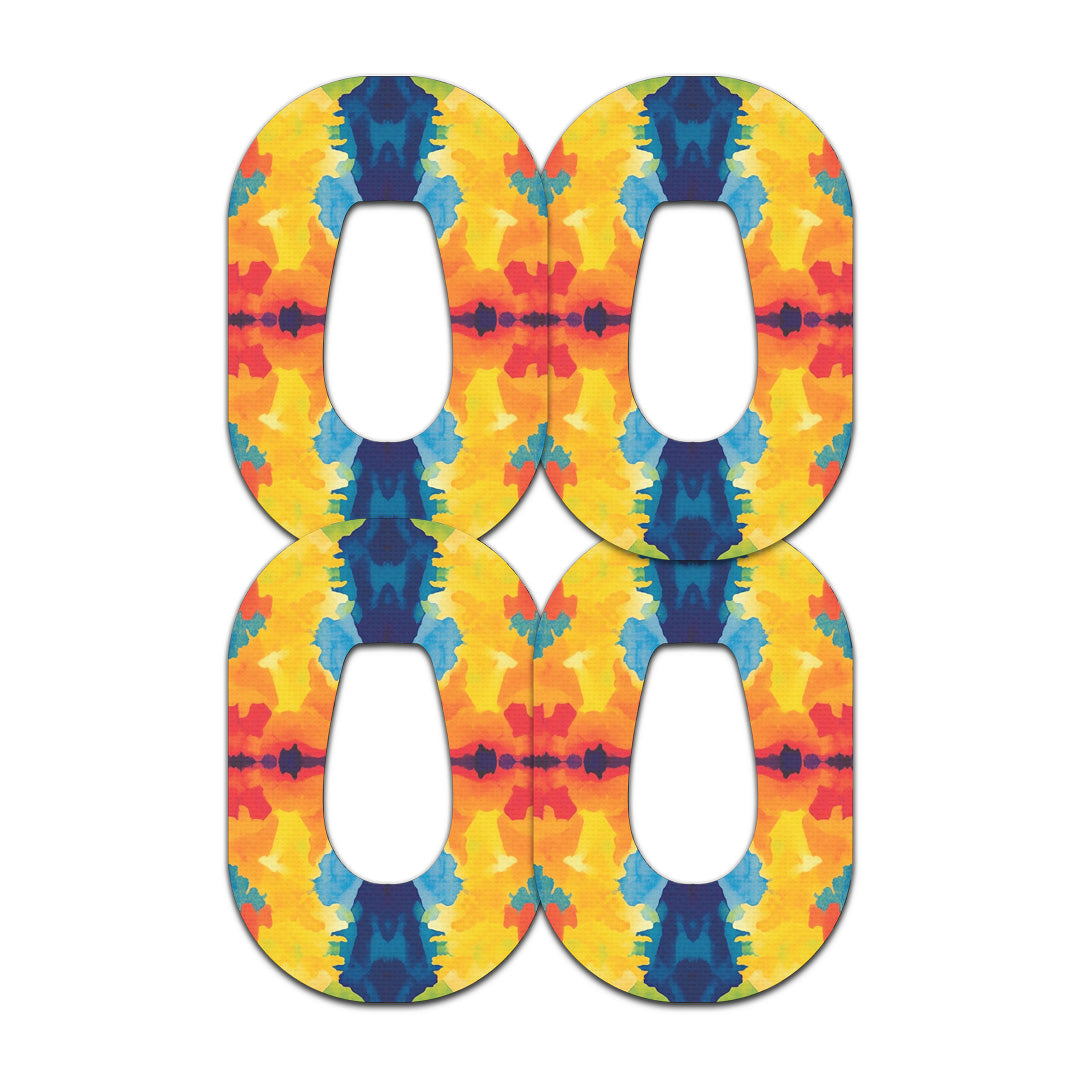 Bright Tie Dye Dexcom G6 Patch Tape - Pump Peelz