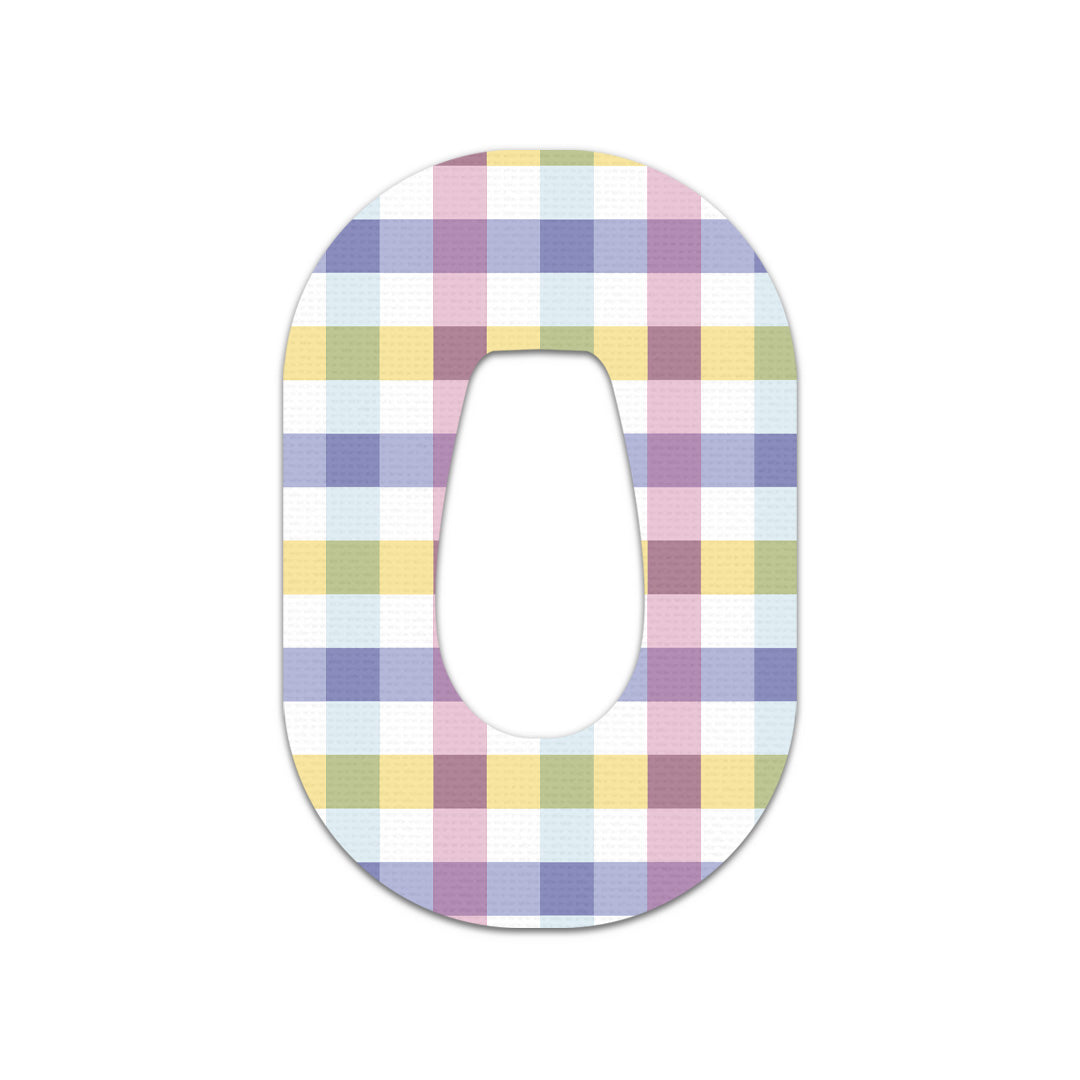 Spring Plaid Dexcom G6 Patch Tape - Pump Peelz