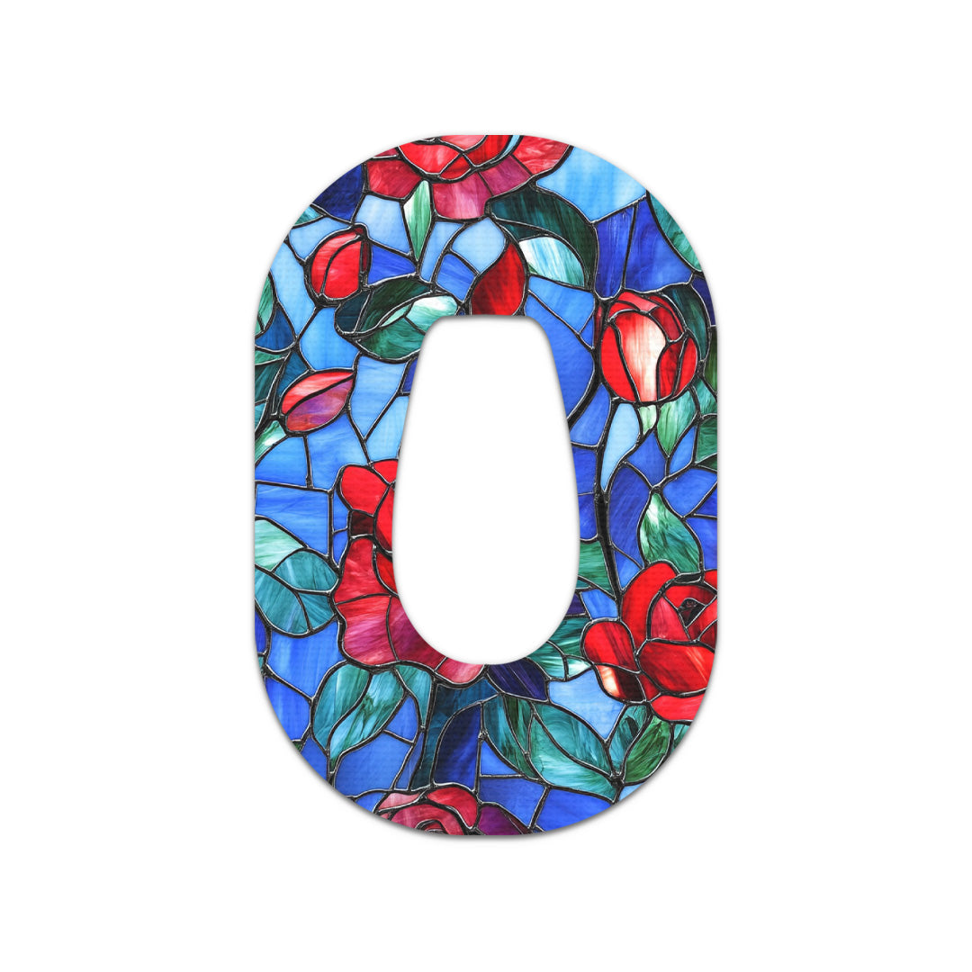 Crimson Blooms Dexcom G6 Patch Tape - Pump Peelz