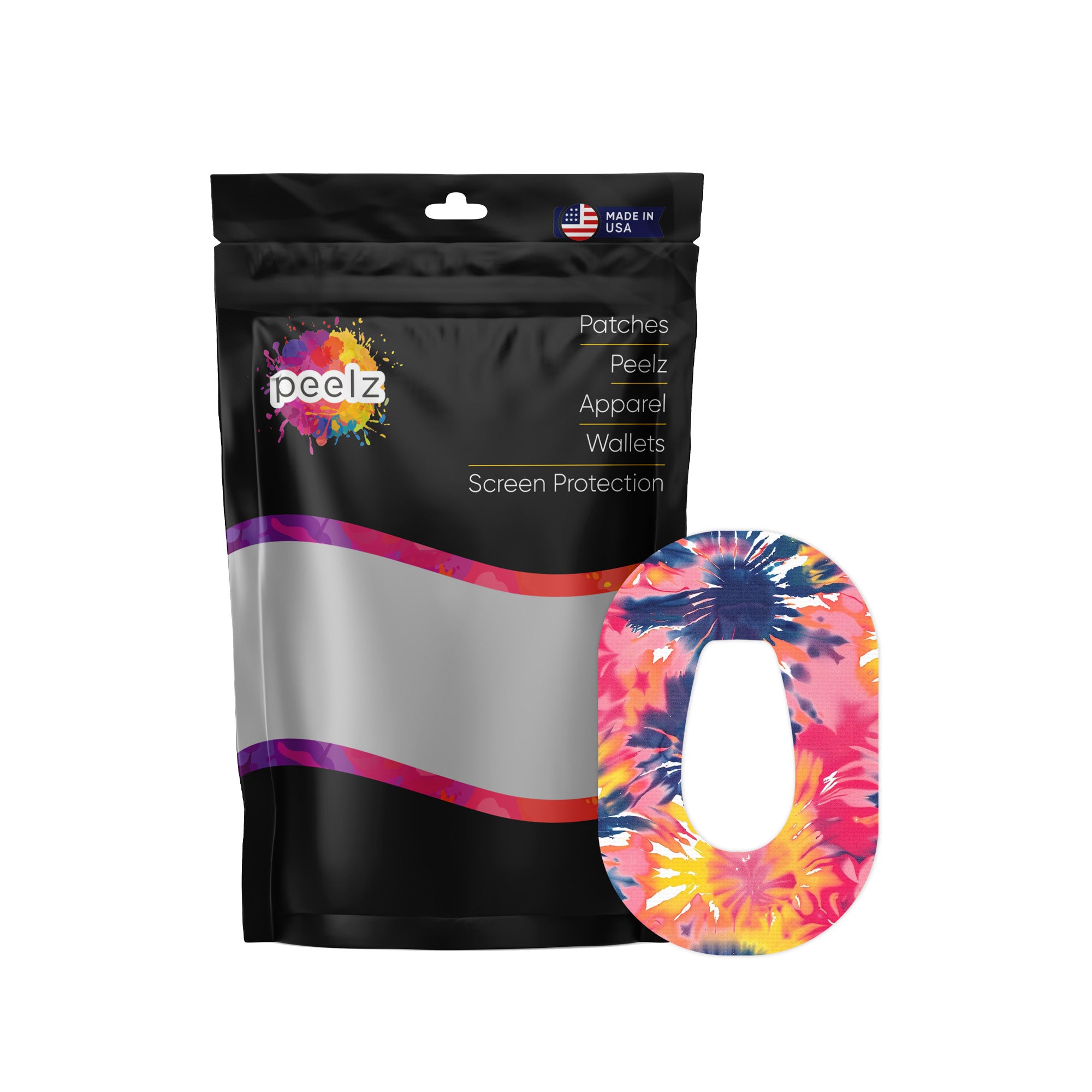 Summer Tie Dye Dexcom G6 Patch Tape - Pump Peelz