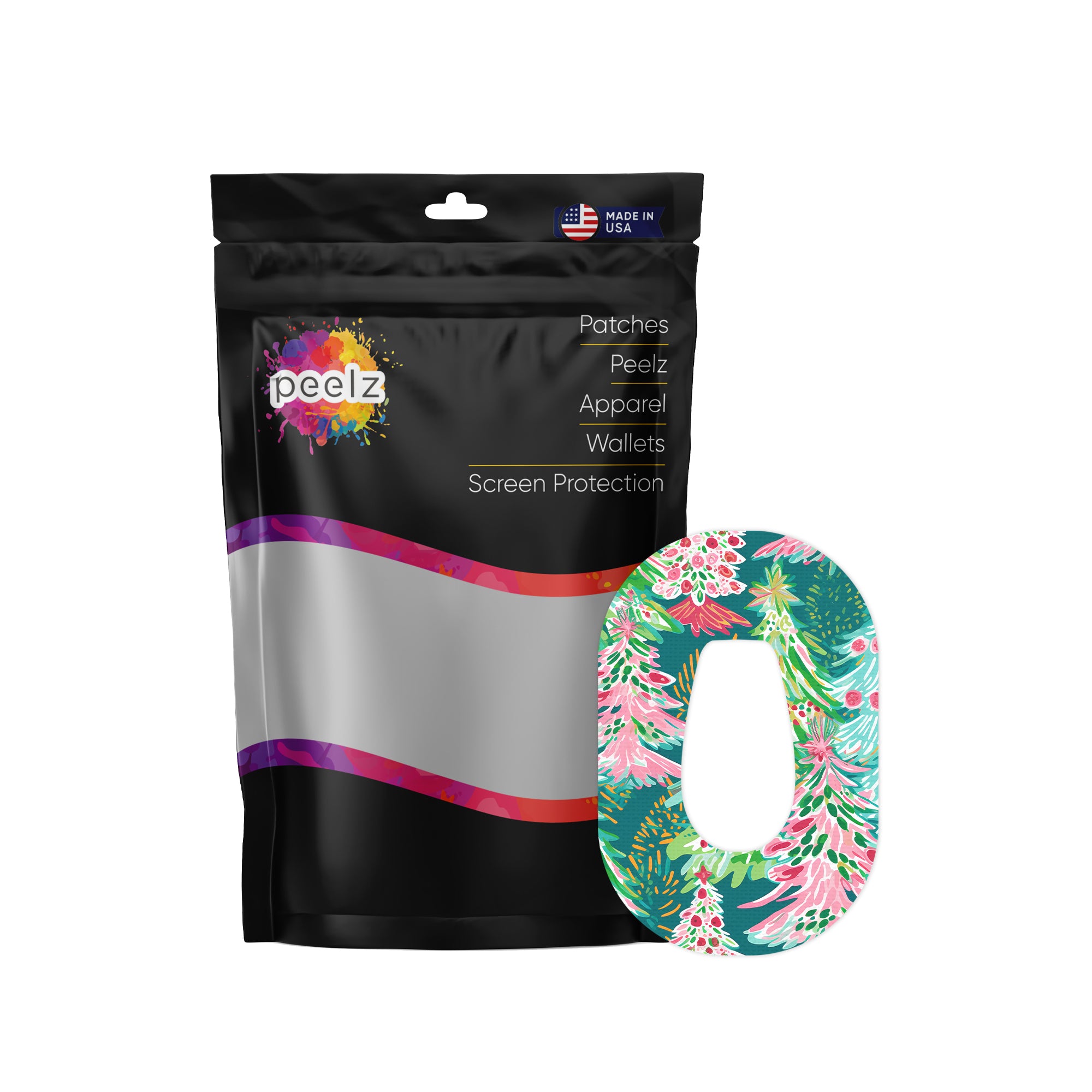 Festive Forest Dexcom G6 Patch Tape - Pump Peelz