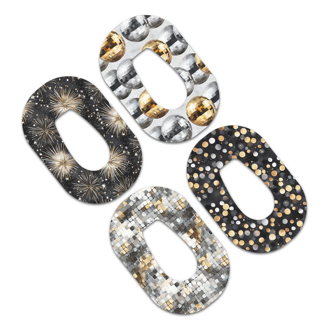 Champagne Glow Variety Dexcom G6 Patch Tape - Pump Peelz