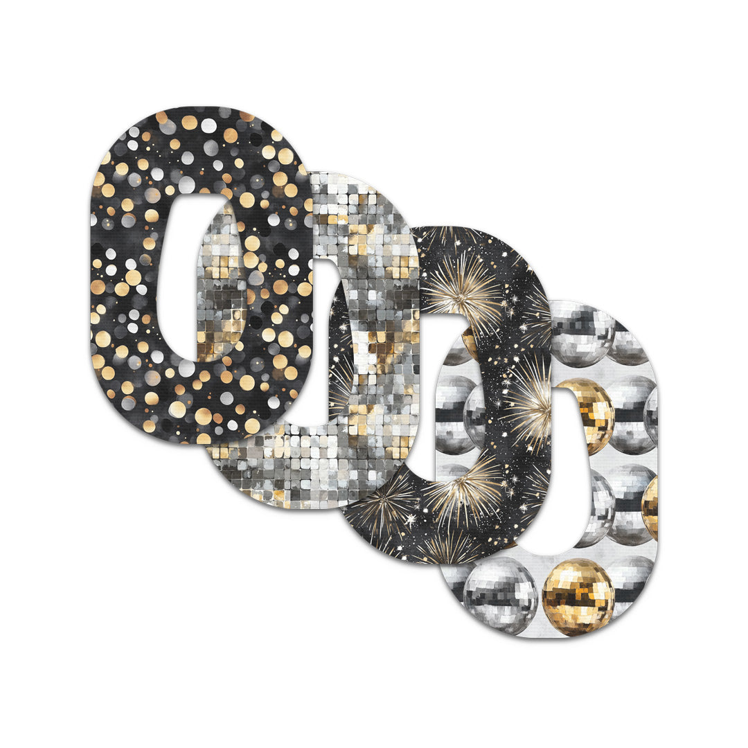 Champagne Glow Variety Dexcom G6 Patch Tape - Pump Peelz