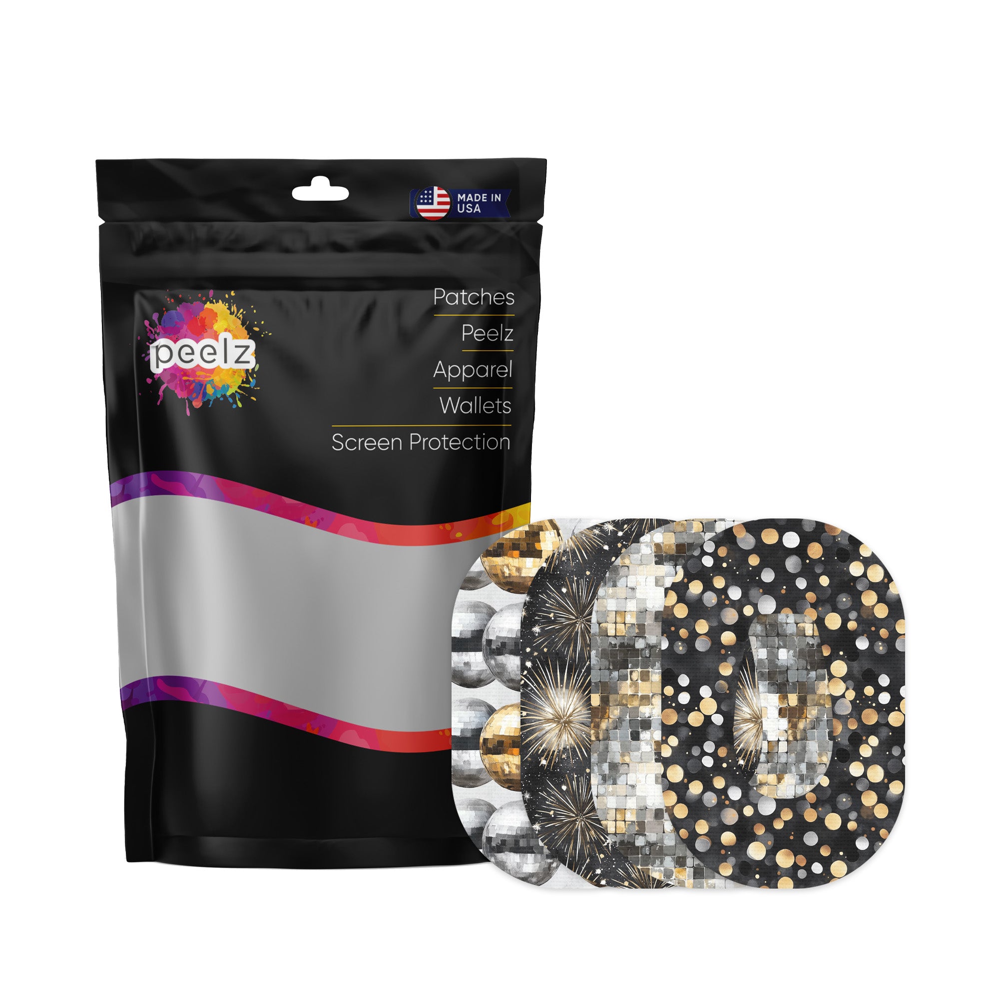 Champagne Glow Variety Dexcom G6 Patch Tape - Pump Peelz