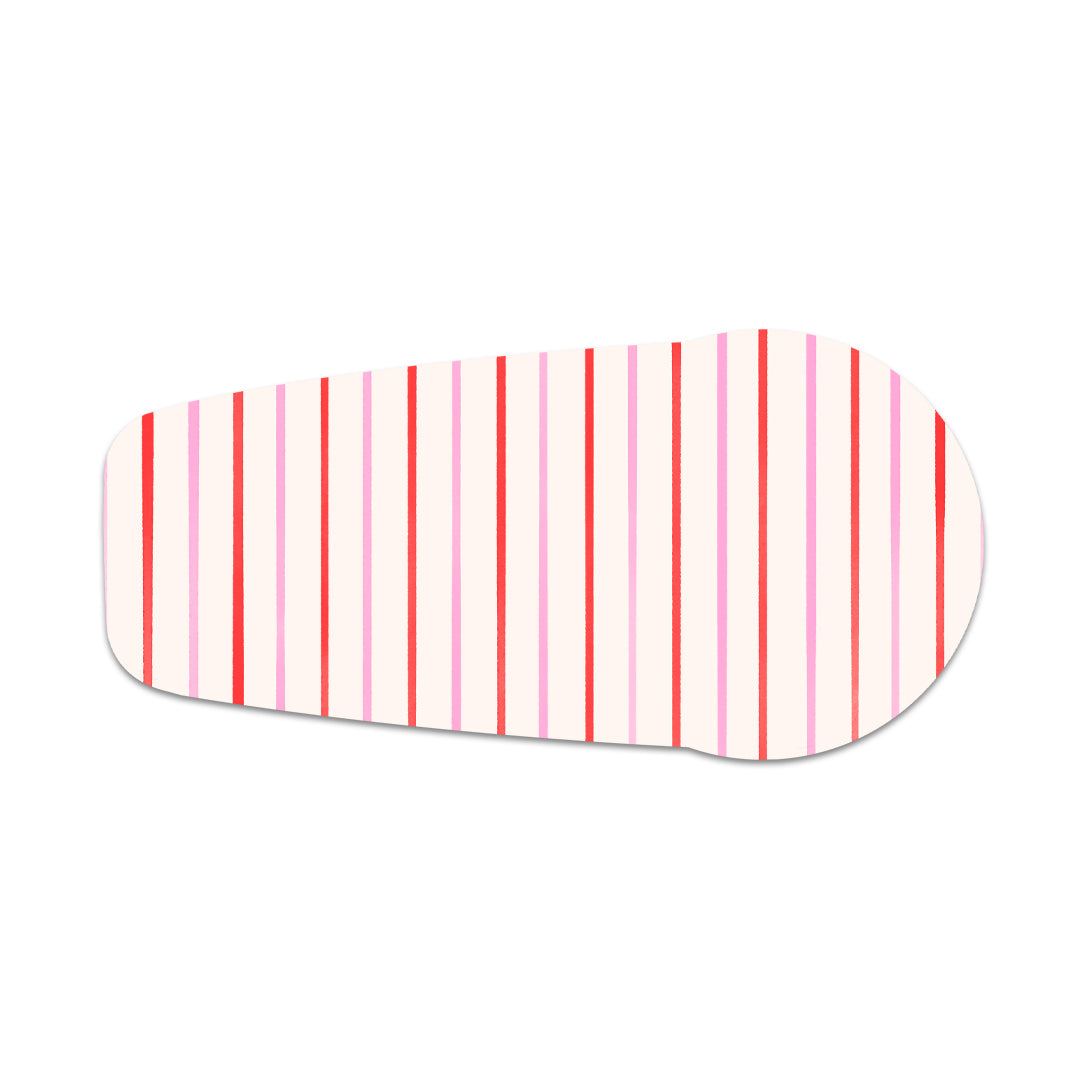 Peppermint Stripes Dexcom G6 Transmitter Sticker - Pump Peelz