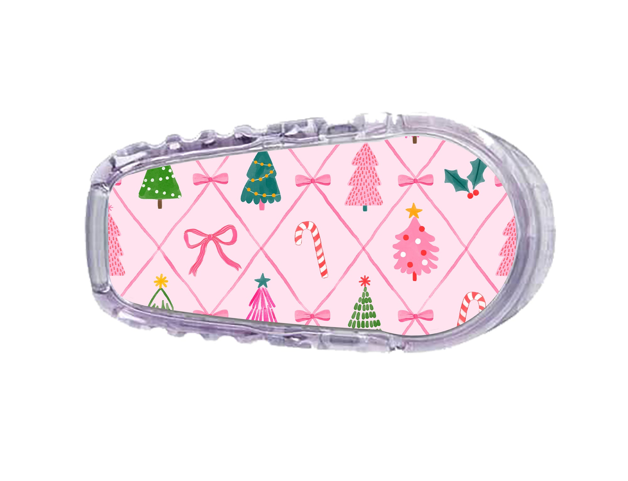 Coquette Christmas Dexcom G6 Transmitter Sticker - Pump Peelz